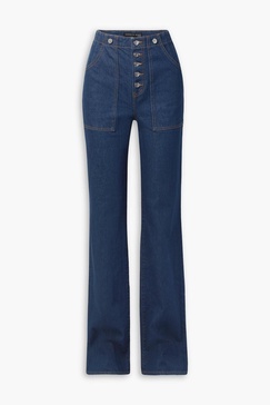 High-rise wide-leg jeans