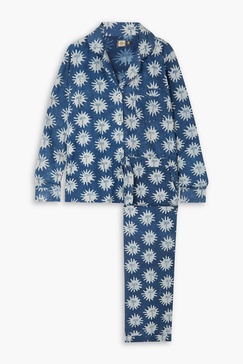 + Ōshadi printed cotton-voile pajama set