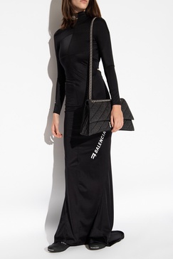 Balenciaga Sporty B High-Neck Maxi Dress