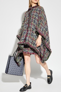 Etro Tweed Poncho