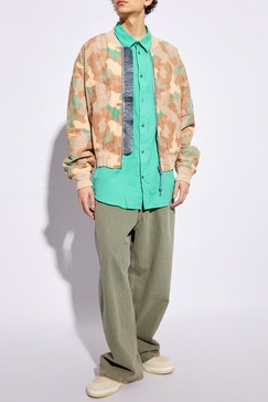 Acne Studios Multicolor Cotton Blend Bomber Jacket Man