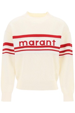 Isabel Marant Etoile "Arwen Logo Perforated Knit Pullover