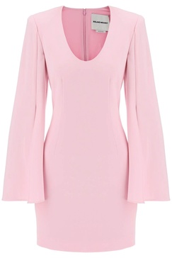 Roland Mouret "Mini Dress With Cape Sleeves"