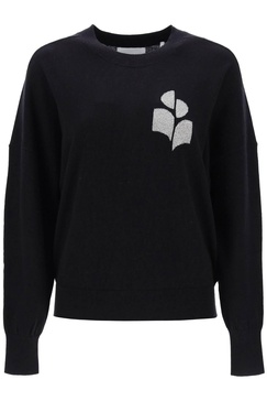 Isabel Marant Etoile Marisans Sweater With Lurex Logo Intarsia