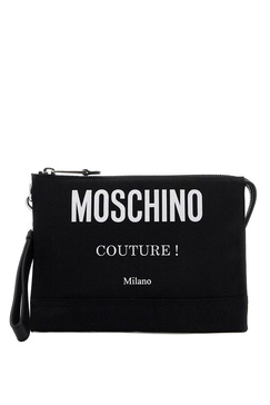 Nylon Logo Pouch With Zip