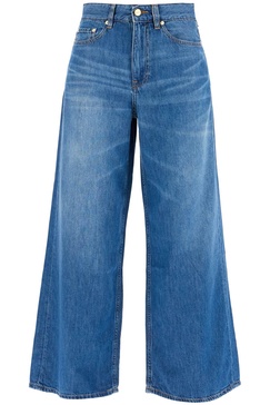 Ganni Lightweight Denim Wide Leg Jeans