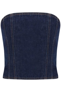 Magda Butrym Denim Bustier Top