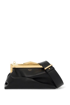 Jimmy Choo Leather Diamond Frame Clutch Women