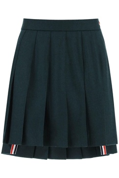 Thom Browne Flannel Mini Pleated Skirt