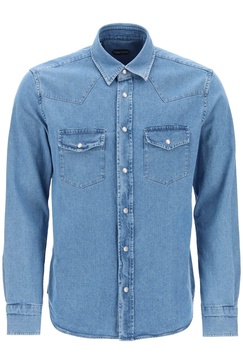 Tom Ford Denim Western Shirt For Men