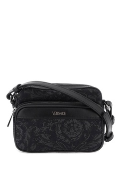 VERSACE Baroque-Inspired Messenger Handbag