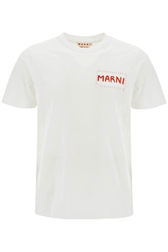 Marni T-Shirt With Patch Logo Design Men