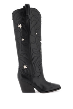 Stella Mc Cartney Texan Boots With Star Embroidery