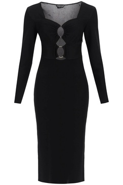 Tom Ford Cut-Out Detailed Knitted Midi Dress