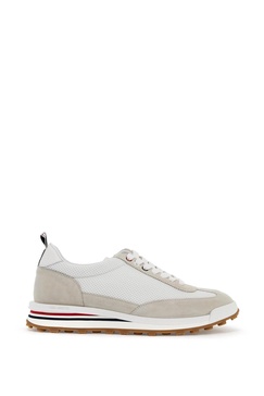 Thom Browne Mesh And Suede Leather Sneakers In 9 Men