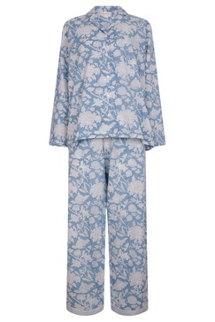 Hand Printed Pj's - De Nimes Blue