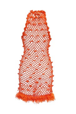 Malva Orange Handmade Crochet Dress