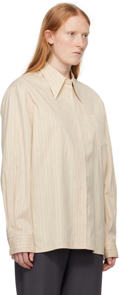 Beige Straight Shirt