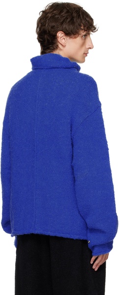 Blue Rolled Edge Cardigan