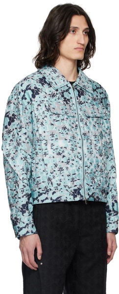 Blue Fabrian Flower Jacket