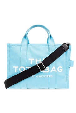 Logo Printed Zipped Medium Tote Bag