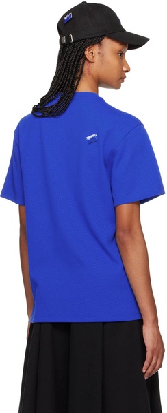 Blue Embroidered T-Shirt