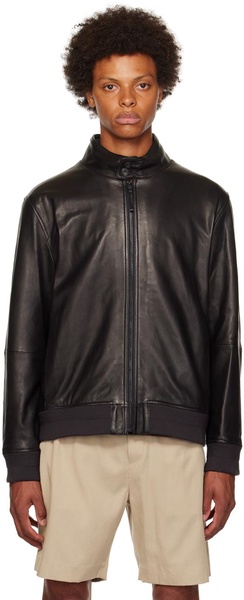 Black Harrington Leather Jacket