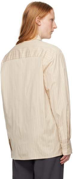 Beige Straight Shirt