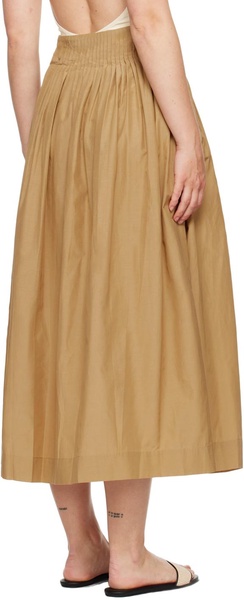 Tan Artemis Maxi Skirt