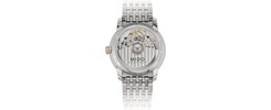 Women's Swiss Automatic Baroncelli III Heritage Diamond (1/10 ct. t.w.) Two Tone Stainless Steel Bracelet Watch 33mm