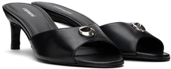 Black Low Logo Mules