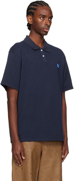 Navy Significant Spread Collar Polo