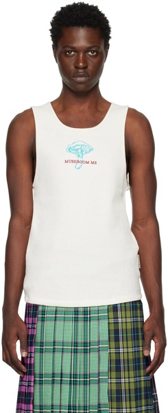 SSENSE Exclusive Off-White 'Mushroom Me' Tank Top