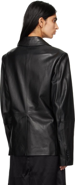 Black Davao Leather Jacket