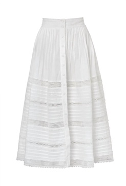 camila skirt in white