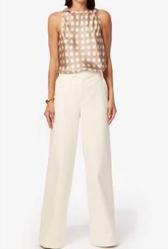 anais denim pant in white