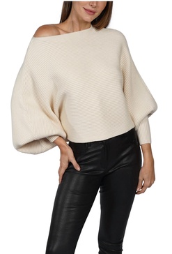 luann dolman sleeve sweater in ivory