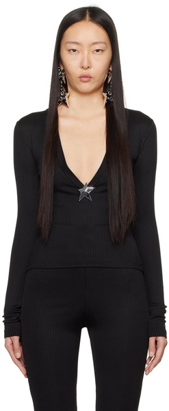 Black Star Stud Top