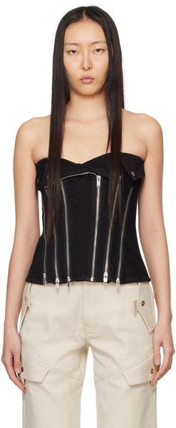 Black Biker Denim Camisole