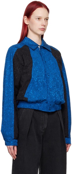 Blue Jacquard Jacket