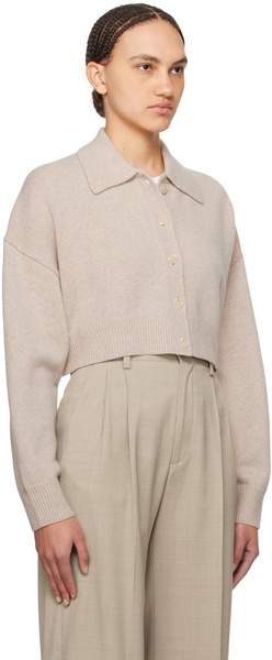 Taupe Cropped Cardigan