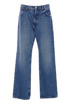 Amish Logo Patch Wide-Leg Jeans