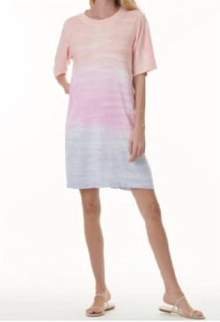 leilani dress in watercolor sunrise