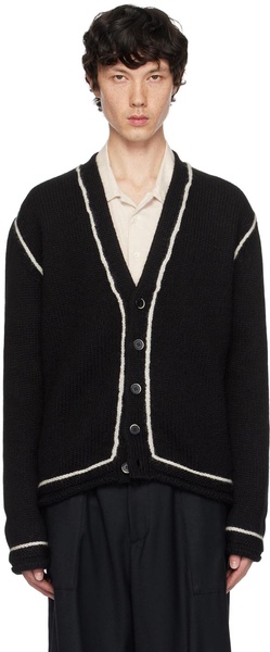 Black Knitwear Mangano Doreto Cardigan