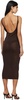 Brown Double Wire Midi Dress