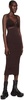 Brown Interlink Midi Dress