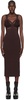 Brown Interlink Midi Dress