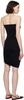 Black Fatal Draping Minidress