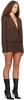 Brown Circle Shirt Minidress