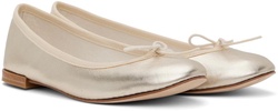 Gold Cendrillon Ballerina Flats